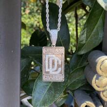 DUBSS 1 Piece Iced Out Dream Catcher Pendant Necklace For Men  Plated Cubic Zirconia Hip Hop Jewelry - Letter - View 5