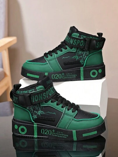 2025 四季男士厚底高帮和低帮毛绒滑板鞋、休闲运动鞋