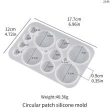 1/8 peças DIY Conta-gotas Resina Tridimensional Pentagrama Circular Coração-Em Forma De Pingente Quadrado Brincos Acessórios Molde De Silicone