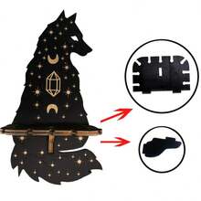 1 CÁI Đế nến treo tường bằng gỗ - Hoàn hảo cho phòng khách, phông nền TV, ban công và trang trí tiệc tại nhà, quà tặng - Nhiều màu - Xem 6