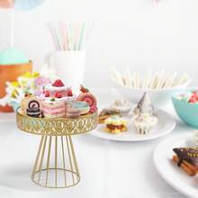 LOYALHEARTDY-BTG Crystal Cake Holder Gold Cupcake Stands Plating Mirror Cake Holder Round Cupcake Stands With Luxury Crystal, Fashion Dessert Tower For Wedding Christmas Event Birthday Party Cupcake Display (3Pcs)[Best Gift For Family&Friends] - Gold - View 6