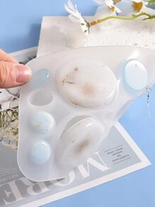 1/8 peças DIY Conta-gotas Resina Tridimensional Pentagrama Circular Coração-Em Forma De Pingente Quadrado Brincos Acessórios Molde De Silicone