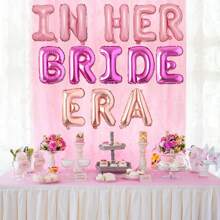 13 piezas En su era de novia Pancarta de globos rosa y rosa oscuro Decoraciones para la despedida de soltera para boda, ducha nupcial, compromiso, fiesta de soltera, suministros de fiesta de Navidad