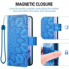 Flip Wallet Phone Case Compatible With Apple IPhone - Blue - View 2
