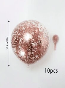 10 pezzi di coriandoli di carta per palloncini, adatti per decorare qualsiasi festa di compleanno, evento o celebrazione festiva! - Oro rosa - Visualizzare 6