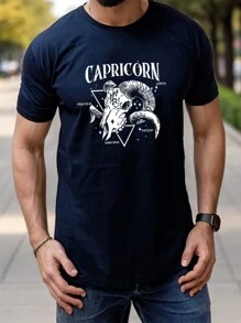 Camiseta Signo De Capricórnio 100% Algodão - Unissex