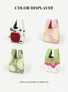 1 Piece Of Fruit Pattern Crochet Breathable Portable Folding Mobile Phone Umbrella Cosmetics Book Open Casual Fashion Women's Handbag Vest Bag, Suitable For Daily, Holiday, Commute, Shopping, Photography, Travel, Camping, Hiking, Back To School, Travel, Holiday, School Girls Girls Ladies Suitable For Four Seasons Mother's Gift