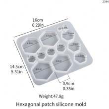 1/8 peças DIY Conta-gotas Resina Tridimensional Pentagrama Circular Coração-Em Forma De Pingente Quadrado Brincos Acessórios Molde De Silicone