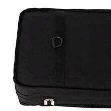 Portable 4/4 Violin Storage Case Box Gig Bag Violin Fiddle Accessory W/ Strap - Black and Blue - 查看 9