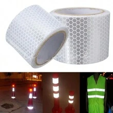 5x300cm/1.96x118inch, Car Reflective Tape, Night Warning Decorative Sticker, Reflective Protection Tape, Car And Motorcycle Riding Sticker