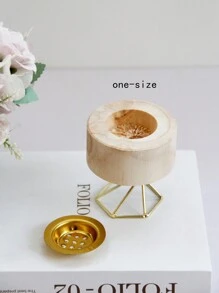 1入組木頭香爐 - 杏色 - 查看 13