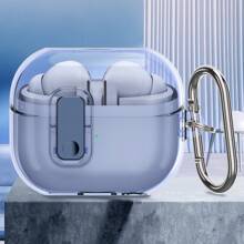 Apple 兼容三星 Galaxy Buds 3 手机壳和 Galaxy Buds 3 Pro 手机壳，全身防震软壳保护设计，带安全锁夹 - 彩色 - 查看 18