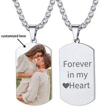 Individualisierte Halskette mit Foto, 18 Karat vergoldete Edelstahlkette, personalisierter ovaler farbiger Foto-Anhänger, einzigartiges Schmuckgeschenk für Frauen, Geburtstag/Muttertag/Erntedankfest/Weihnachten