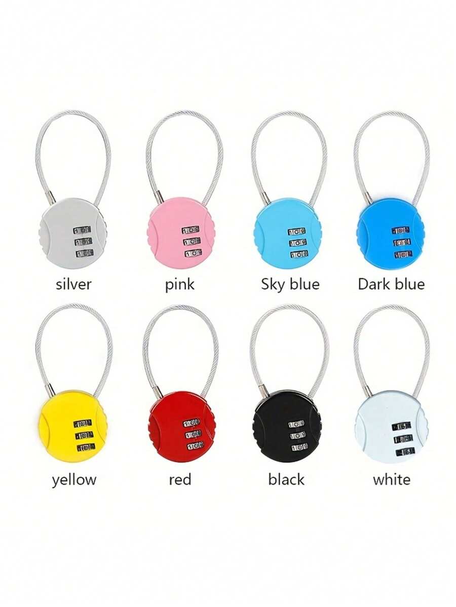 Khóa 3 số, Khóa mã hợp kim kẽm, Ngăn ngừa rỉ sét Tủ đựng đồ phòng tập thể dục, Khóa mật khẩu an toàn cho phòng tập thể dục, trường học, Vali du lịch tủ đựng đồ của nhân viên