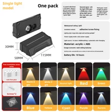 Đèn năng lượng mặt trời ngoài trời 1LED 12 màu chuyển đổi, Đèn ngoài trời chống nước cho hàng rào sân vườn, nhà để xe, Đèn hàng rào năng lượng mặt trời ngoài trời, Đèn hàng rào năng lượng mặt trời chống nước IP65 ngoài trời, Đèn sàn năng lượng mặt trời cho ngoài trời, Sân sau/Lan can/Bậc thang/Sân/Hàng rào sàn/Lan can cầu thang và tường - 1LED + 12 màu thay đổi - Xem 10