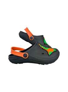 Children's Slipper Boy Dinosaur Dino Sandal Rubber Flip Flops Lightweight Comfortable Kids - Grön - Visa 4