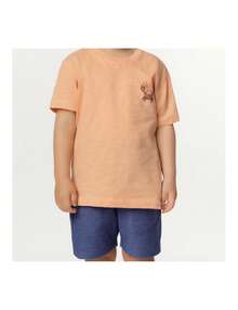 T-Shirt And Bermuda Jeans Set - Boy Size 1 To 3 - trái cam - Xem 3