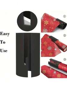 1 szt. Przesuwny obcinak do papieru do pakowania prezentów, narzędzie do cięcia na przyjęcia świąteczne, liniowy przesuwany obcinak do papieru do pakowania, odpowiedni na Walentynki, Wielkanoc, święto Ramadan, wesele, narzędzie do cięcia papieru do pakowania na przyjęcia urodzinowe - Wielokolorowe - Zobacz 5