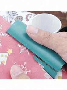 1 szt. Przesuwny obcinak do papieru do pakowania prezentów, narzędzie do cięcia na przyjęcia świąteczne, liniowy przesuwany obcinak do papieru do pakowania, odpowiedni na Walentynki, Wielkanoc, święto Ramadan, wesele, narzędzie do cięcia papieru do pakowania na przyjęcia urodzinowe - Wielokolorowe - Zobacz 7