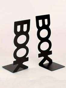2 stuks/1 stuk BOEK boekensteun in de vorm van een letter, metalen boekensteunen voor op het bureau, intrekbare boekensteun voor studenten, retro minimalistische boekensteunen, voor thuis, woonkamer, kantoor, boekenplankdecoratie, Kerstmis, Valentijnsdag, nieuwjaarscadeau, begin van het schooljaar