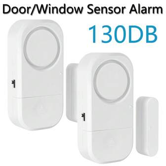EMASTIFF 130DB Alarm Door Security Protection Window Wireless Burglar With Magnetic Sensor Home Built-In 3*LR44 Battery Support 6 Function Settings,Adjustable Sound