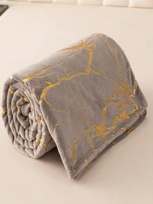 1 件柔软法兰绒毯子，带印花图案，温暖轻盈的毛绒毯子，适合沙发、长沙发或床，适合所有季节 - 銅色 - 查看 7