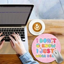 Tấm lót chuột tròn hoạt hình dễ thương màu sắc cho bàn làm việc Phụ kiện bàn làm việc Tấm lót chuột chơi game cho bàn làm việc Đế cao su chống trượt cho máy tính xách tay để bàn Tấm lót bàn 7,9 inch cho văn phòng Quà tặng gia đình cho bạn bè Phụ nữ - Nhiều màu - Xem 10