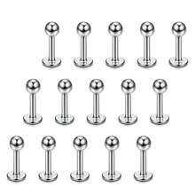 15Pcs 16G Stainless Steel Lip Rings For Women Men,Labret Nose Studs Piercing 6/8/10/12mm Cartilage Tragus Helix Earring Suitable For Daily Wear - 15pcs - View 6