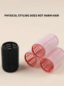 4 Pieces Self-Gripping Hair Rollers Set With 2 Rollers And 2 Hair Clips - Perfect For Creating Different Styles Of Hair - Multicolor - View 4