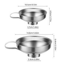 Stainless Steel Wide Mouth Funnel, Suitable For Mason Jars, Large Canning Funnel, Kitchen Canning Funnel