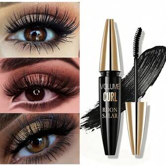 4D Mascara Waterproof Smudge Proof Clumping Free Thick Curling And Long Mascara