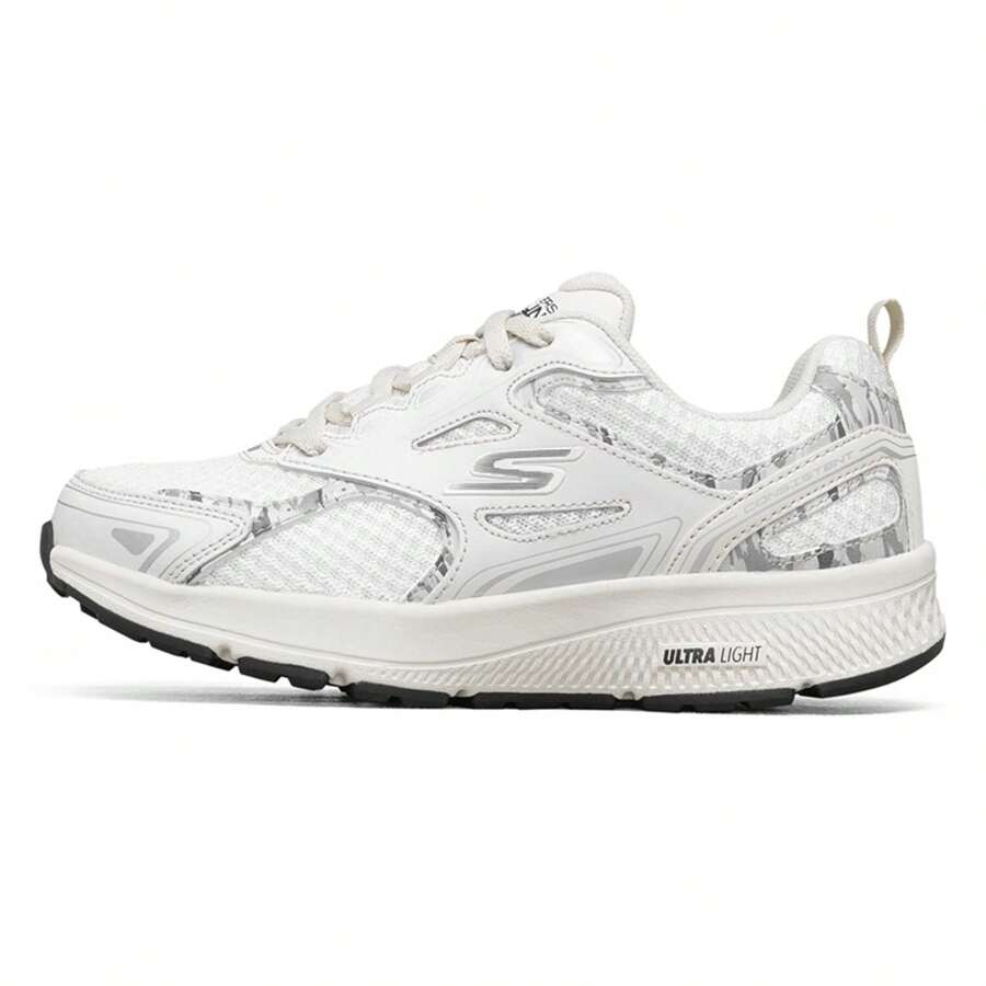 Skechers Zapatillas de running para mujer Skechers GO RUN, con amortiguación cómoda, ligeras y transpirables, de corte bajo 128270-WHT