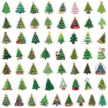55 peças de adesivos de árvore de Natal, decalques de adesivos de Natal, adequados para garrafa de água, diário, laptop, bagagem, para-choque, telefone celular, álbum de recortes, scooter, capacete, adesivos de desenho animado de vinil para carro, adesivos podem adicionar muita diversão à sua vida, presentes perfeitos para adultos e crianças - Multicolorido - Ver 5