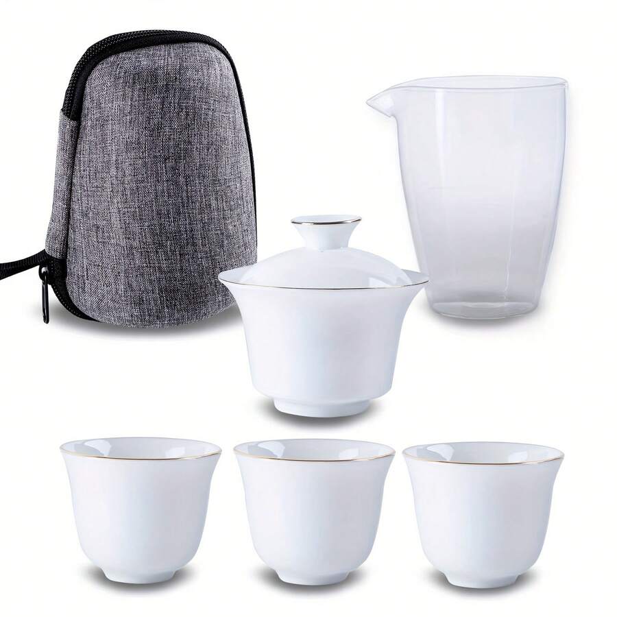 Chinese Style Ceramic Tea Set, Traditional Teapot, Delicate Ceramic ...