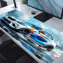 Devineresse 1 miếng lót chuột hoạt hình mát mẻ Anime Car Tấm lót bàn lớn Phụ kiện bàn làm việc văn phòng với viền khâu Tấm lót chuột chống trượt XL Đế cao su Tấm lót chuột 35,4x15,7 inch cho văn phòng tại nhà Quà tặng cho bạn trai - nhiều màu - Xem 3