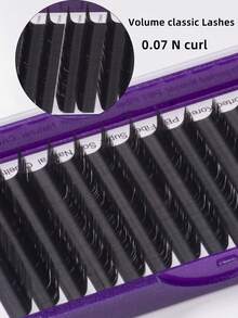 12 Hàng N(M) Curl Volume Classic Lash Extensions Fox Cat Eyelash Fans 8-15mm Bán chạy nhất Cashmere Lông mi riêng lẻ Siêu mềm Mờ Đen Lụa Vật tư nối mi cho tiệm làm đẹp - N - Xem 4