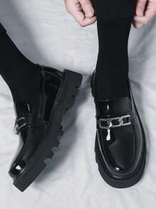 男士正装商务尖头皮鞋 - 黑色 - 查看 4