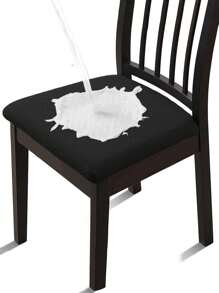 1/4/6pcs Waterproof Chair Covers For Dining Room, Kitchen Chairs - Black - View 12