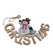 1 szt. Kreatywna drewniana dekoracja świąteczna, DIY choinka, wystrój domu, Boże Narodzenie