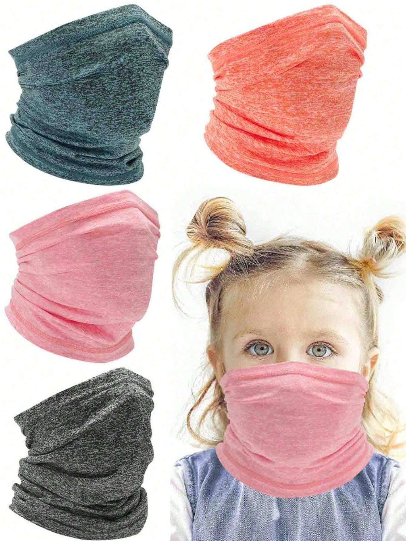 4pcs Children's Multipurpose Accessories Set Neckwarmer, Mask, Head
