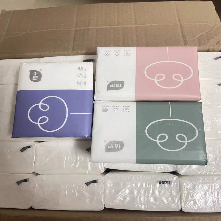 1 件 4 层柔软纸巾，每包 60 张，厚便携纸巾包，适合家庭和商务使用 - 多色、厨房、浴室、家居、家居用品 - 彩色 - 查看 1