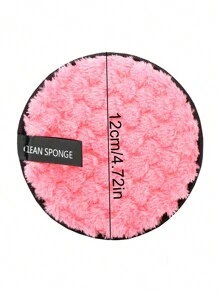 Pineapple Slouchy Clean Water Makeup Remover Puff Round Washable Double-Sided Clean Wet Puff Makeup Remover Pad - Random Color Mixing - View 3