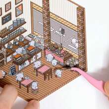 3D 装饰贴纸适用于迷你房屋场景、DIY 工艺品和木制手机壳和笔记本，无需裁剪，适合返校使用 - 彩色 - 查看 15