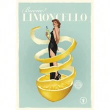 1PC Ý Cổ Điển Cocktail Đồ Uống Rượu Mì Ý Chanh Áp Phích Minh Họa Nghệ Thuật Tranh Canvas In Mì Ý Thực Phẩm Trang Trí Tường Nhà Bếp Không Khung - Nhiều màu - Xem 8