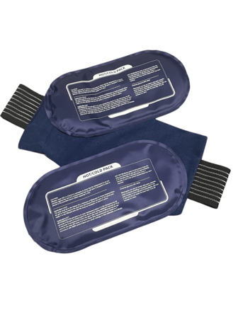 可重复使用的冷热冰袋，适用于关节、肌肉和身体 - 可重复使用的凝胶绷带 - 可调节且灵活，适用于膝盖、背部、肩膀、手臂和腿部