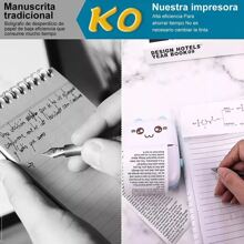 Mini Impresora Portátil Térmica Portátil Para IOS/Android - Azul - Ver 5