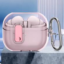 Apple 兼容三星 Galaxy Buds 3 手机壳和 Galaxy Buds 3 Pro 手机壳，全身防震软壳保护设计，带安全锁夹 - 彩色 - 查看 10
