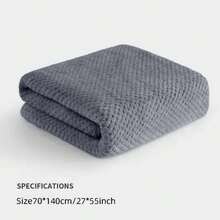 柔软珊瑚绒浴巾，大号 27.5x55.1 英寸浴巾，适合儿童和成人，吸水浴巾，适合海滩、家居和浴室，万圣节感恩节圣诞节礼物 - 黑色 - 查看 9