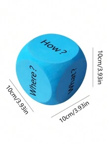 BELLKIDS 4 PCS Spelling Dice, 4 Colors, Roll Dice, Learning Dice, Question Dice, Suitable For , Reading, Home, Party Games