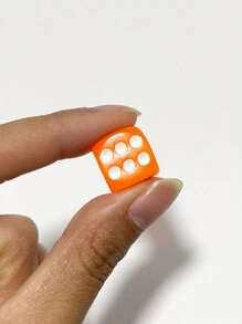 12/50pcs 14mm Transparent Storage Box Dice - Multi-Color Mixed, Suitable For Math Games And Gamers, Christmas Game Props, Party Gathering Game Tools, Dice